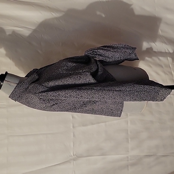 Forever 21 Contemporary Black & Gray Front Tie Shirt, Size: L, NWT - Picture 6 of 8